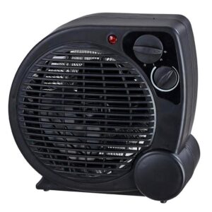 Aquecedor Portátil a Ar Ventilador Quente Preto AQ04 - Mimo Style
